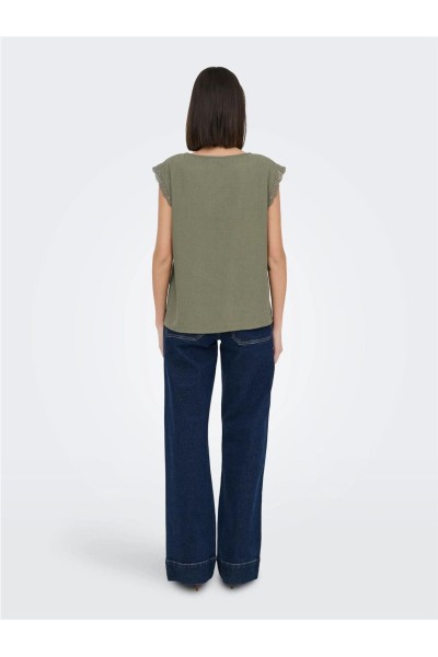 Top JDY Say con mezcla de lino