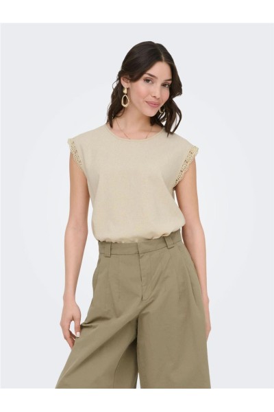Top JDY Say con mezcla de lino