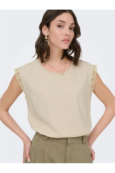 Top JDY Say con mezcla de lino