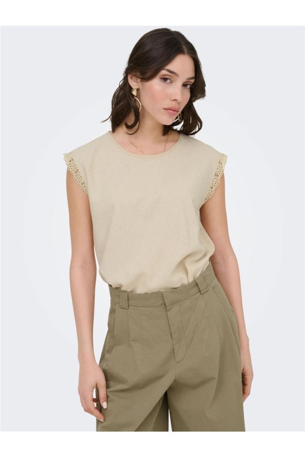 Top JDY Say con mezcla de lino