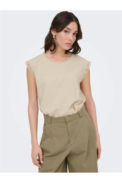 Top JDY Say con mezcla de lino