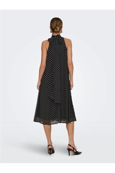 Vestido JDY Polka cuello halter