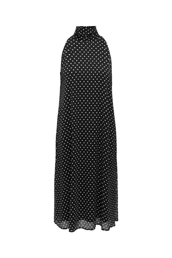 Vestido JDY Polka cuello halter