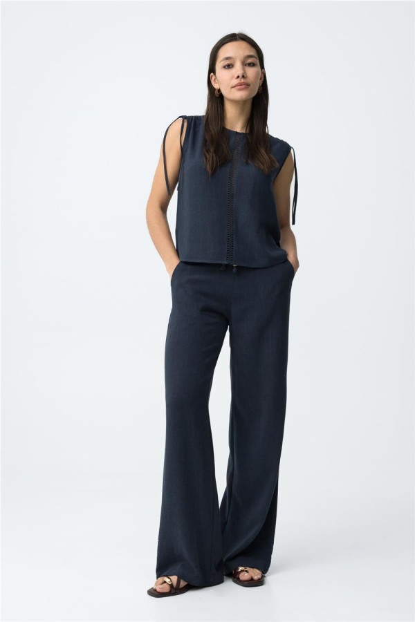 Pantalón Tiffosi wide leg marino