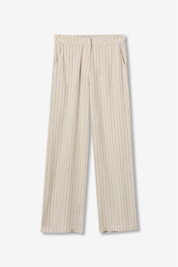 Pantalón Tiffosi wide leg beige