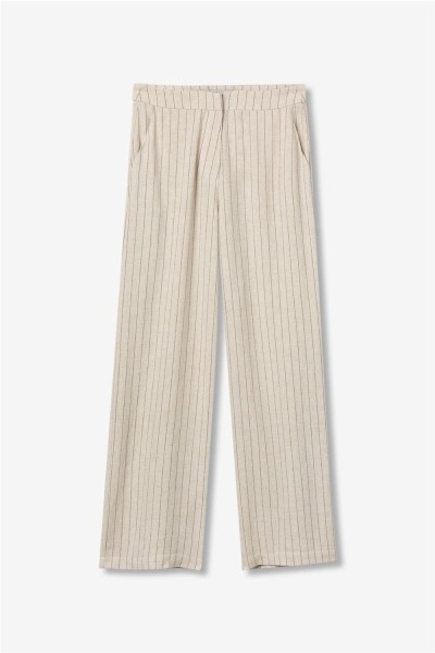 Pantalón Tiffosi wide leg beige