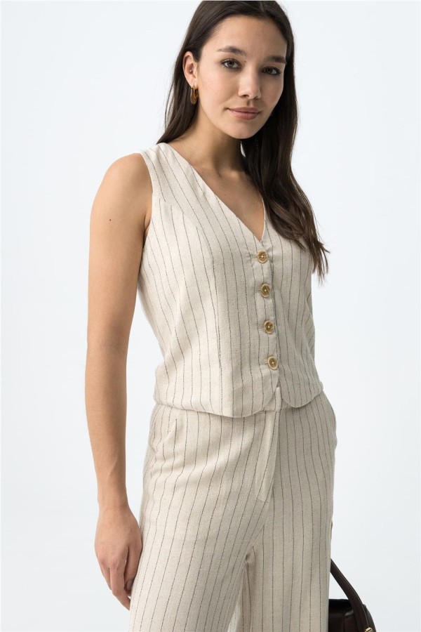 Chaleco Tiffosi beige