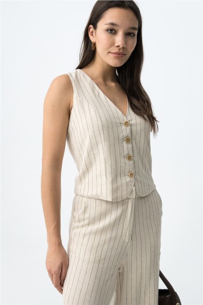 Chaleco Tiffosi beige