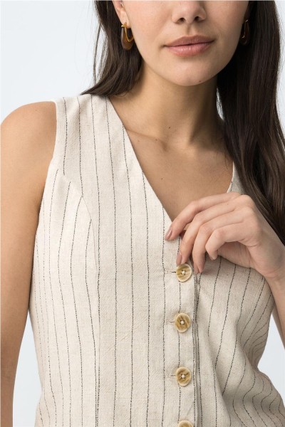 Chaleco Tiffosi beige