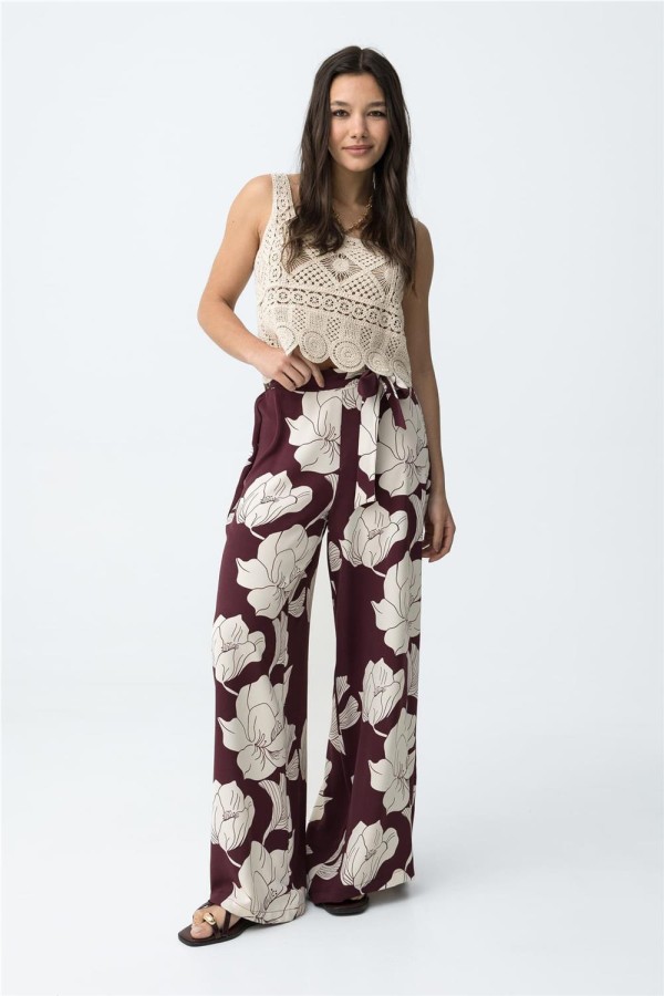 Pantalón ancho Tiffosi estampado floral 2