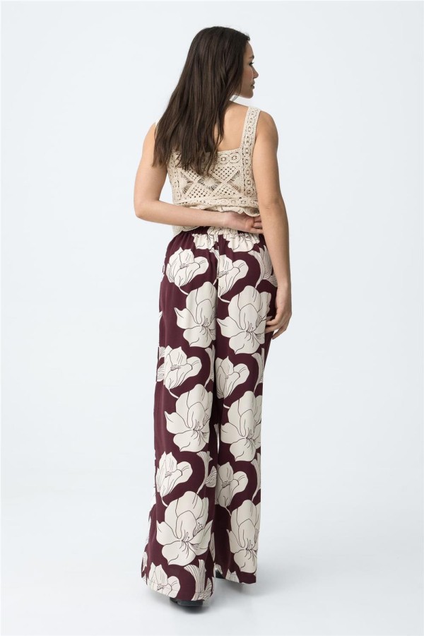 Pantalón ancho Tiffosi estampado floral