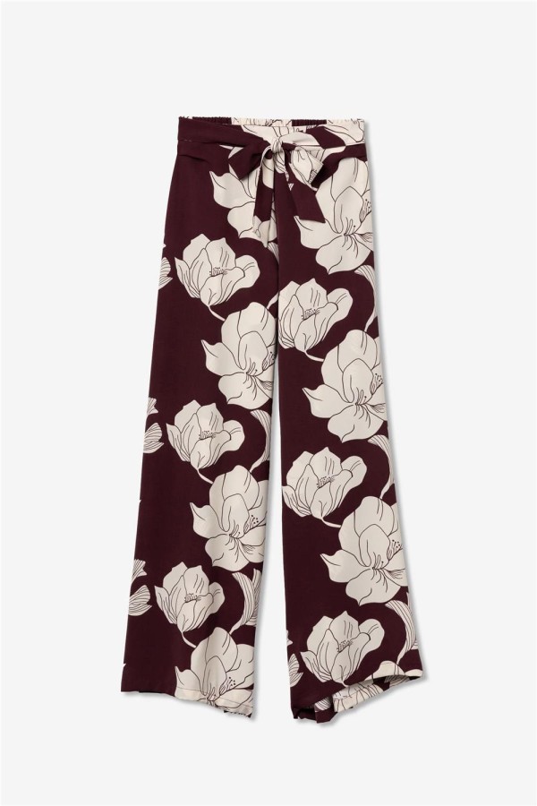 Pantalón ancho Tiffosi estampado floral