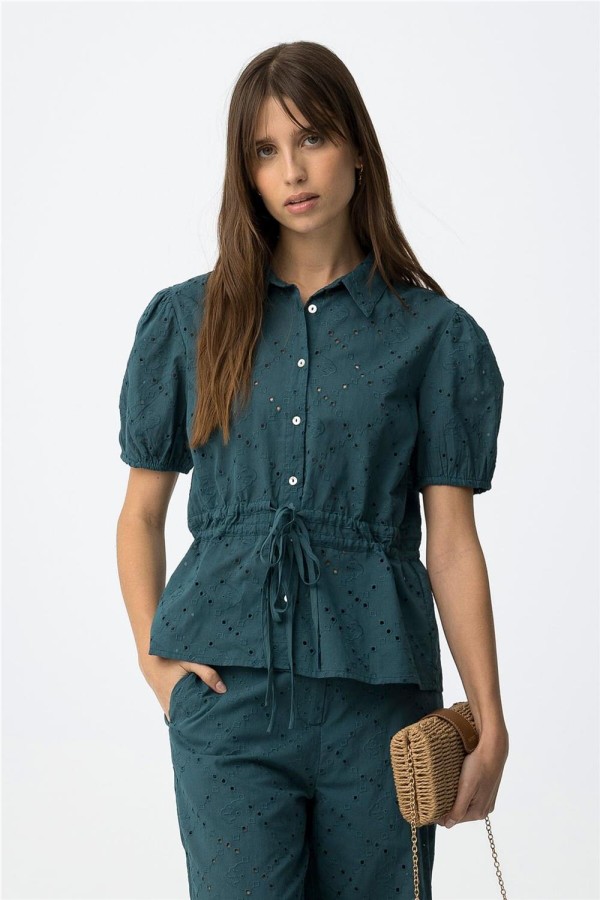 Camisa corta Tiffosi con lazo 2