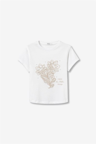Camiseta Tiffosi estampado floral