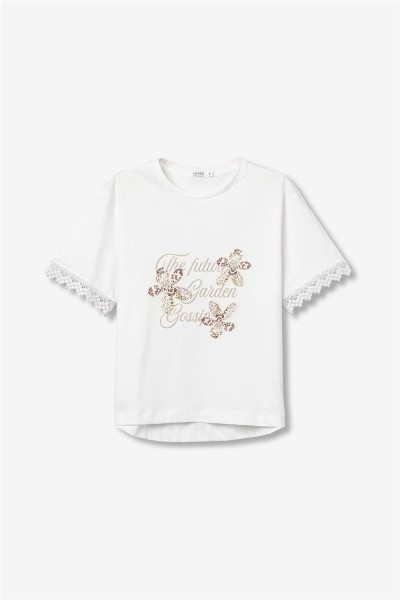 Camiseta Tiffosi encaje en mangas