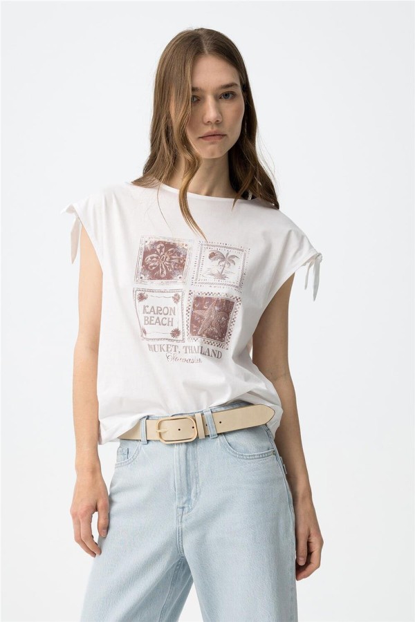 Camiseta Tiffosi vintage con lazos 2