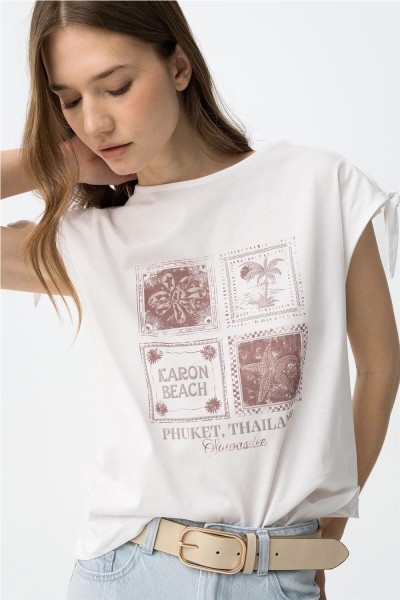Camiseta Tiffosi vintage con lazos
