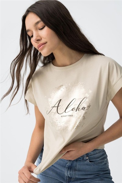 Camiseta Tiffosi aloha estampada