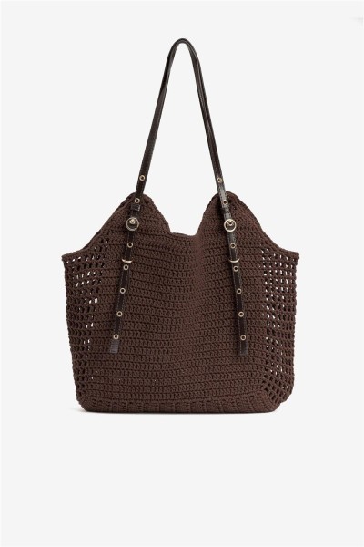 Bolso Shopper Tiffosi trenzado