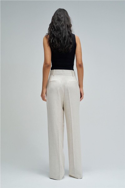 Pantalón Salsa chino wide con lino