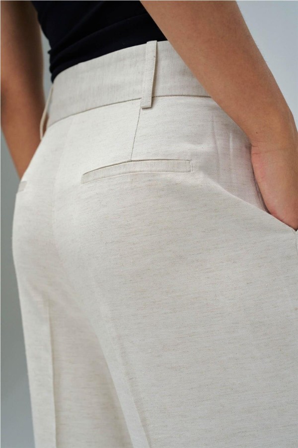 Pantalón Salsa chino wide con lino