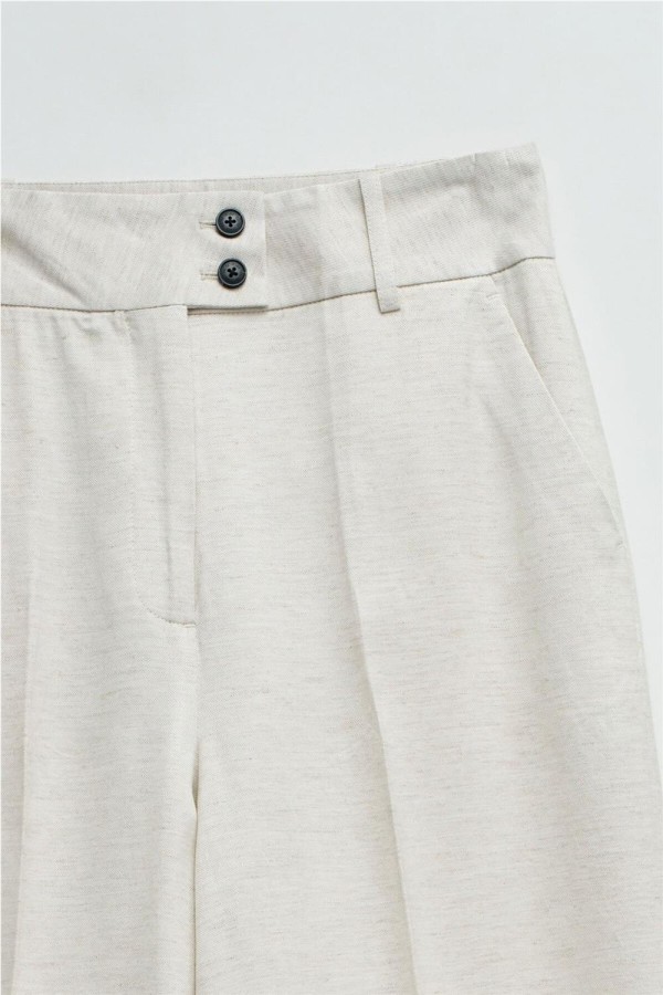 Pantalón Salsa chino wide con lino