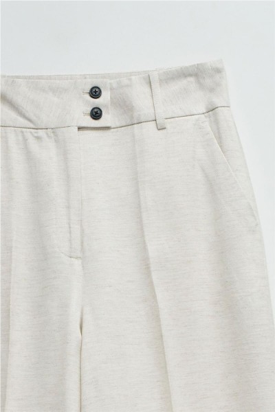 Pantalón Salsa chino wide con lino