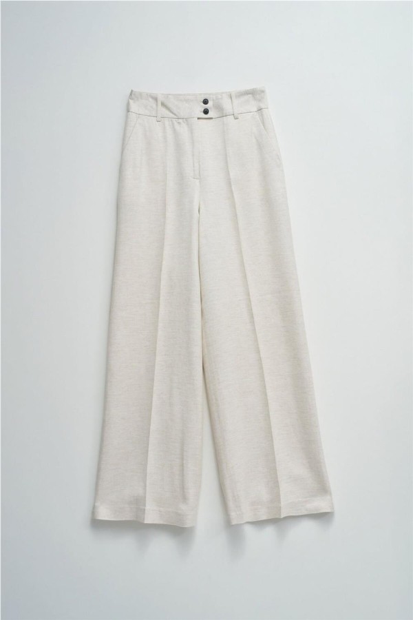 Pantalón Salsa chino wide con lino