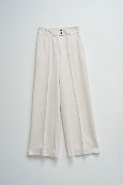 Pantalón Salsa chino wide con lino