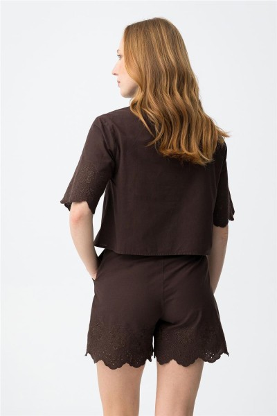 Camisa Tiffosi cropped bordada
