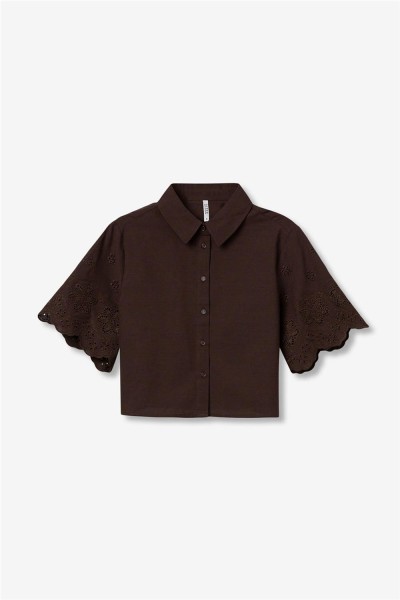 Camisa Tiffosi cropped bordada