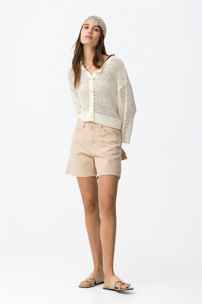 Shorts Tiffosi beige estilo casual