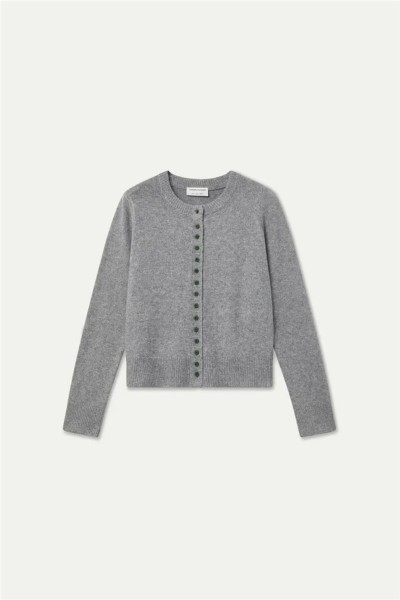Cárdigan Compañía Fantástica gris con botón negro