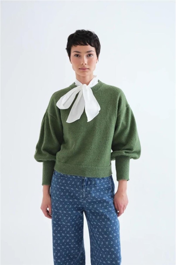 Jersey Compañía Fantástica básico de punto verde