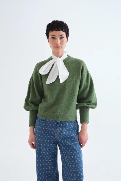 Jersey Compañía Fantástica básico de punto verde