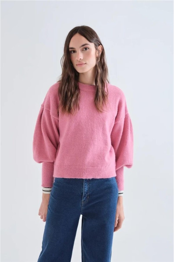 Jersey Compañía Fantástica básico de punto rosa