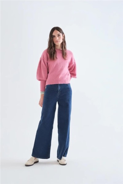 Jersey Compañía Fantástica básico de punto rosa