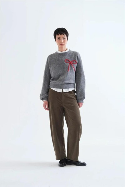 Pantalón Compañía Fantástica de pana marrón oscuro