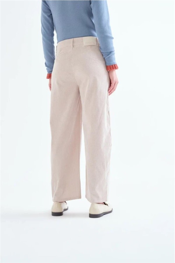 Pantalón Compañía Fantástica de pana blanco crudo 2