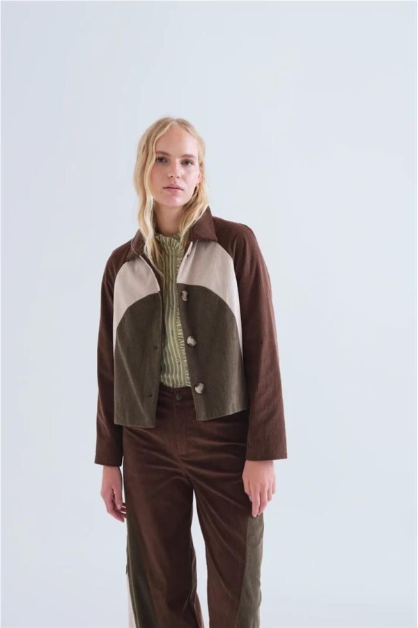 Chaqueta Compañía Fantástica de pana multicolor
