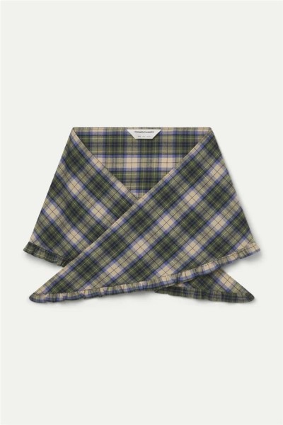 Bandana Compañía Fantástica con estampado de cuadros verde
