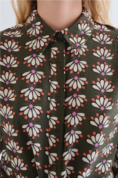 Camisa Compañía Fantástica con estampado Geometry