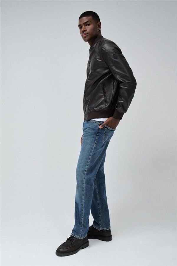 Chaqueta bomber Salsa efecto piel 2