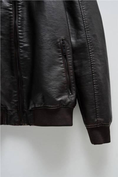 Chaqueta bomber Salsa efecto piel