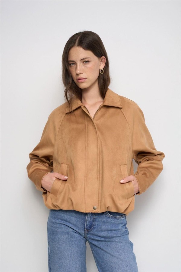 Chaqueta bomber Salsa efecto ante