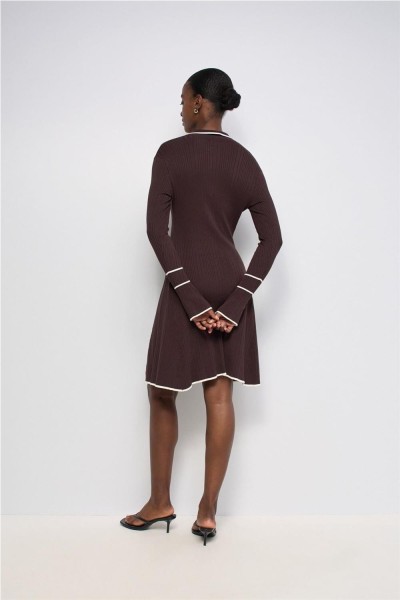 Vestido corto de Salsa de punto estilo polo