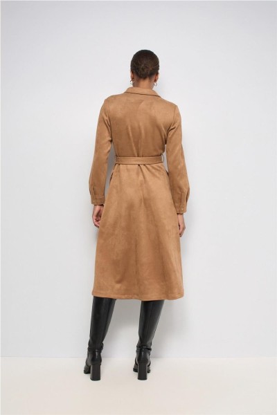 Vestido midi Salsa de ante