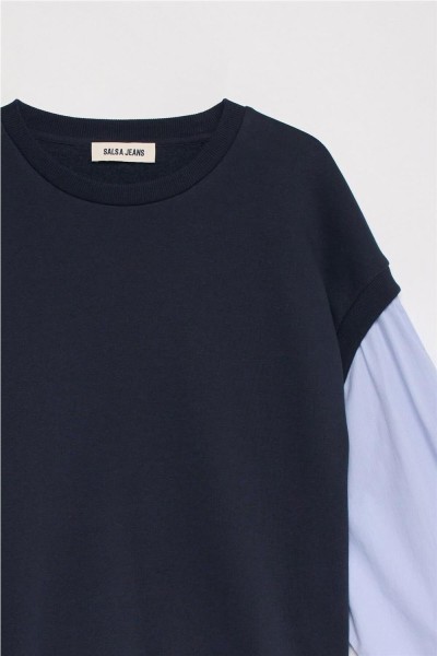 Sudadera Salsa combinada con camisa