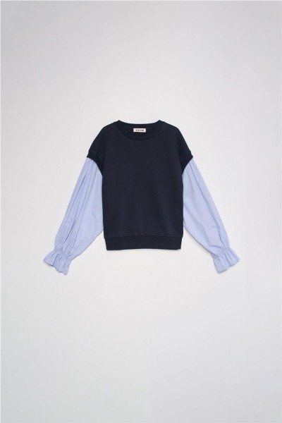 Sudadera Salsa combinada con camisa