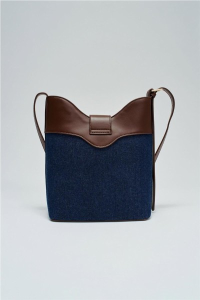 Bolso tote Salsa en denim y polipiel